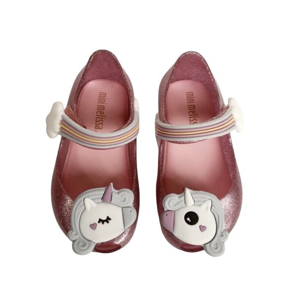 Mini Melissa Ultragirl Unicorn Flats Size 6 - Picture 1 of 11